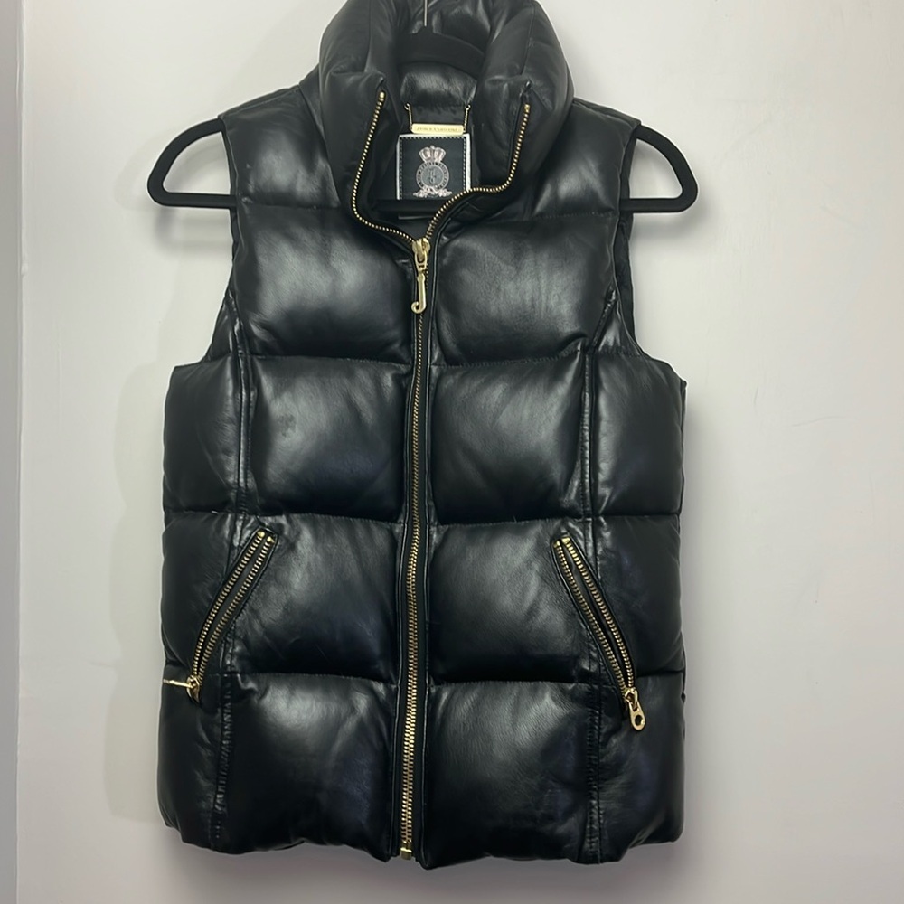 Juicy couture 100% lamb leather vest